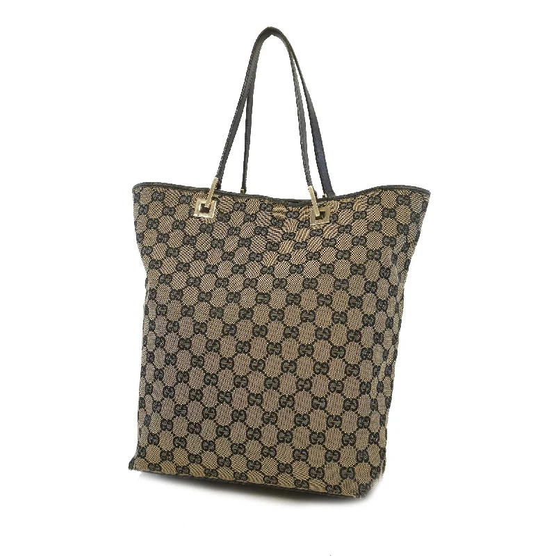 Women Gucci bags with a zippered interior pocketGucci 002 1098 Women's GG Canvas Tote Bag Black