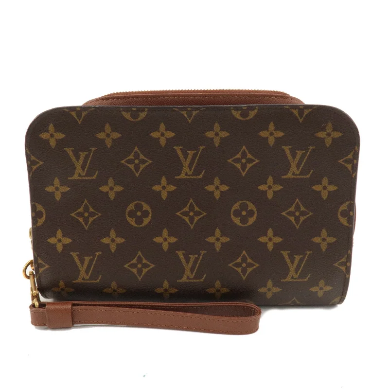 Louis Vuitton Twist bags with the iconic LV - turnlock closureLouis Vuitton Monogram Orsay Clutch Bag Pouch Brown M51790