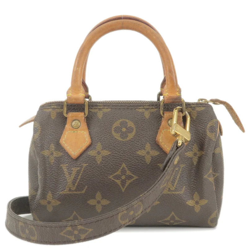 Louis Vuitton backpacks with a padded laptop compartment for travelLouis Vuitton Monogram Mini Speedy & Strap M41534 J75010