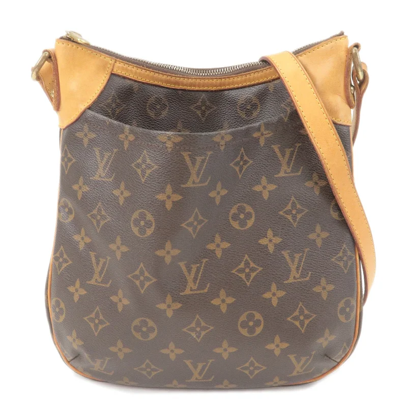 Louis Vuitton handbags with a patent - leather finish for a shiny lookLouis Vuitton Monogram Odeon PM Shoulder Bag Crossbody Bag M56390