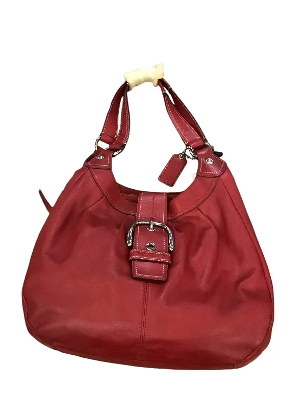 Ladies Coach Rogue bags with a star - shaped charm for a playful touchHandbag By Coach, Size: Large