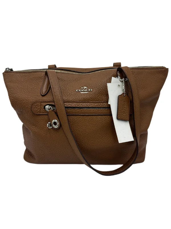 Small - sized Coach crossbody bags in smooth pebble leather for a compact carryLeather zip-Top Handbag Designer By Coach