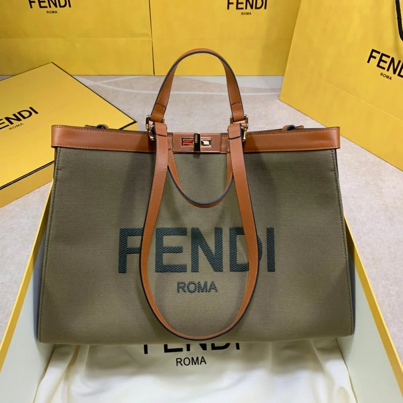 Fendi handbags with a metal - framed clasp for durability and a stylish lookWF - Fendi Bags - 566