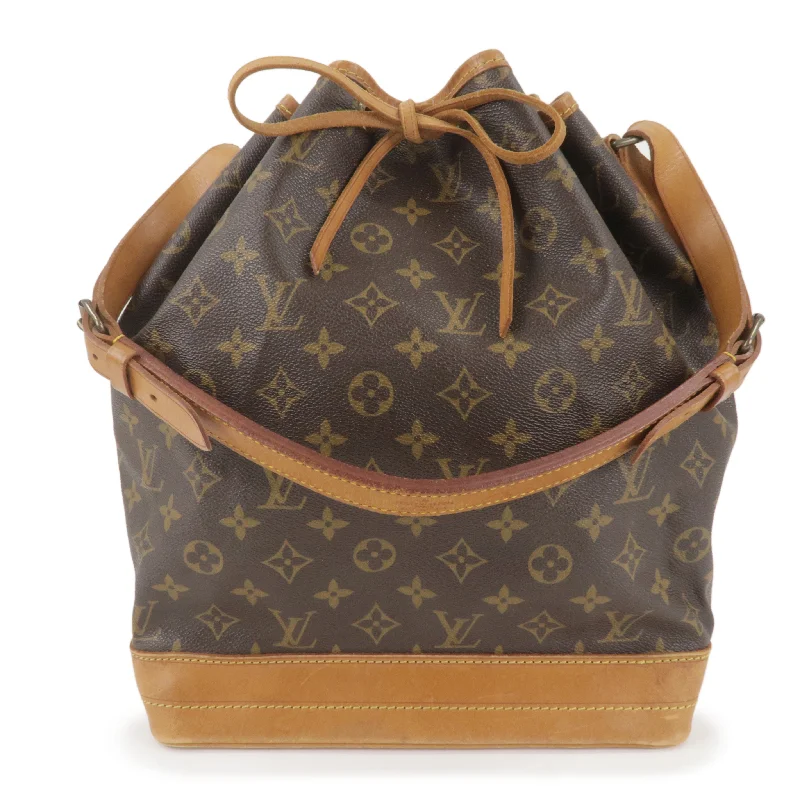 Louis Vuitton Alma bags with a leather - wrapped handle for a luxurious feelLouis Vuitton Monogram Noe Shoulder Bag Hand Bag Brown M42224