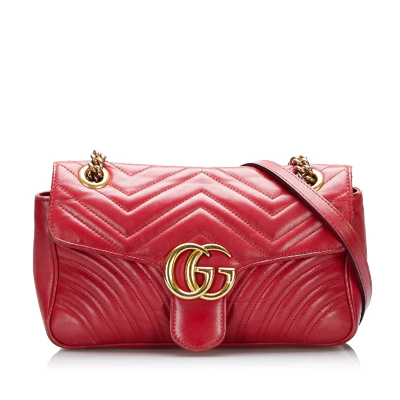 Women Gucci bags with a detachable mirror insideGucci GG Marmont Matelasse Shoulder Bag