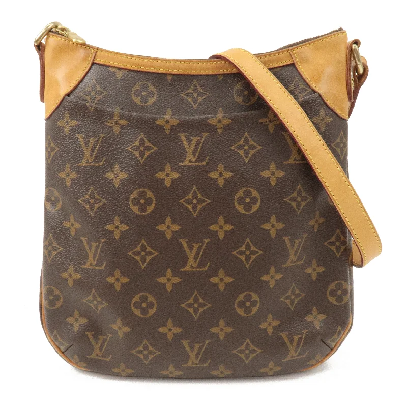 Louis Vuitton bags with a zip - around closure for enhanced securityLouis Vuitton Monogram Odeon PM Shoulder Bag Brown M56390