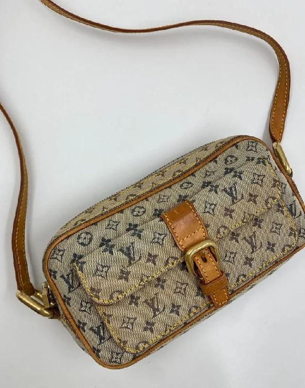 Louis Vuitton handbags with a beaded trim for a touch of glamourVintage Louis Vuitton Mini Lin Juliette Crossbody Bag