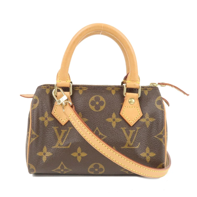 Louis Vuitton tote bags with a spacious interior and multiple pocketsLouis Vuitton Monogram Mini Speedy Boston Bag Strap M41534 J00145