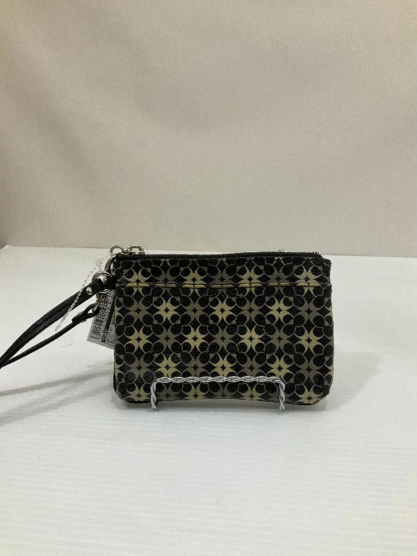 Ladies Coach Rogue bags with a star - shaped charm for a playful touchWristlet Designer By Coach, Size: Small