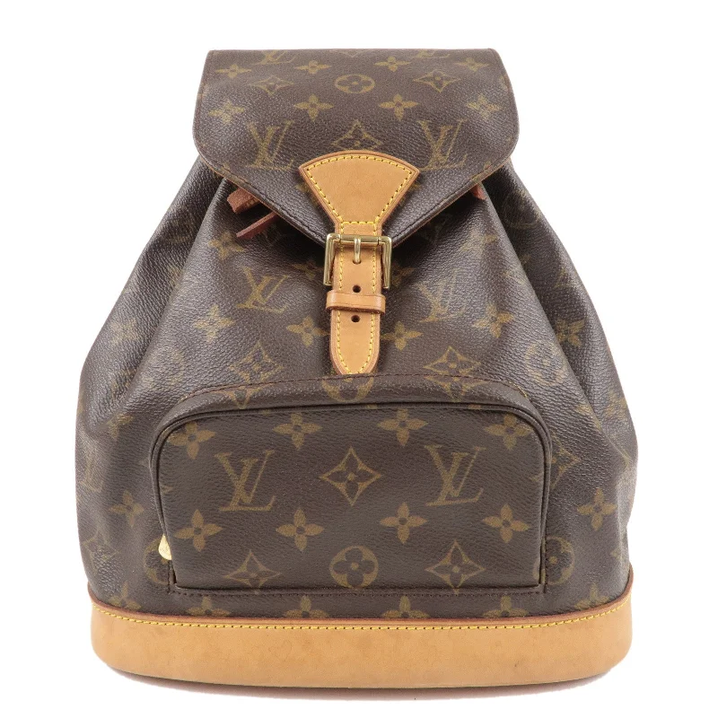 Louis Vuitton Alma bags with a monogram - embossed leather surfaceLouis Vuitton Monogram Montsouris MM Back Pack Bag Brown M51136