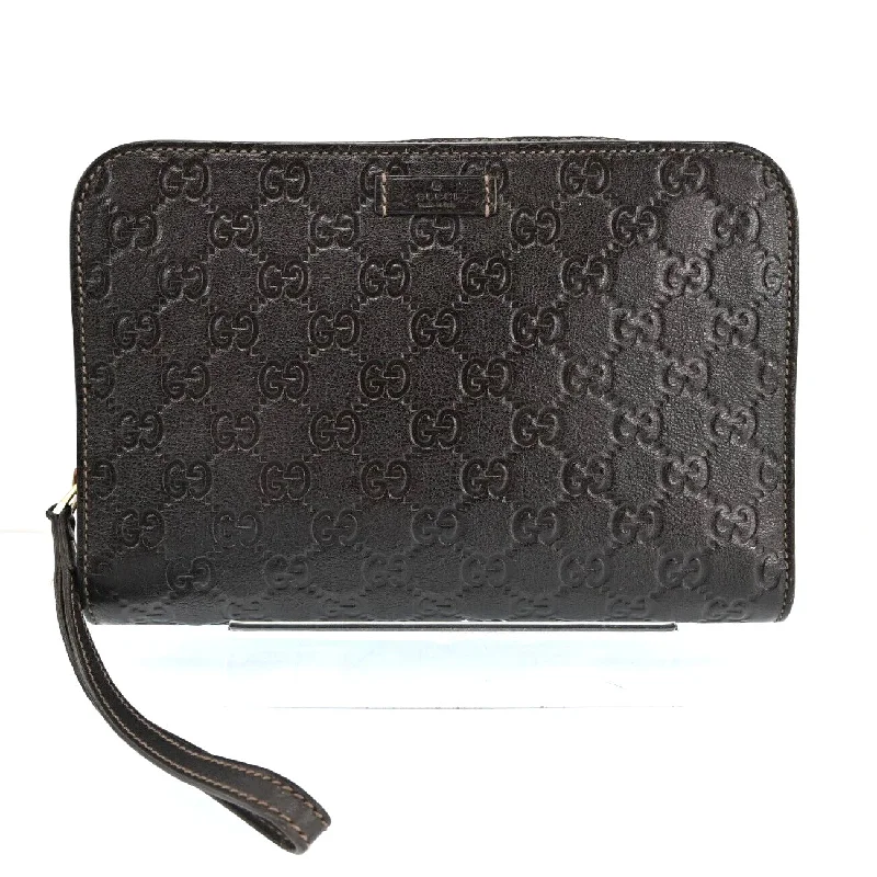 Ladies Gucci shoulder bags with a single - handle designGucci Gg Guccissima Clutch Bag Handle