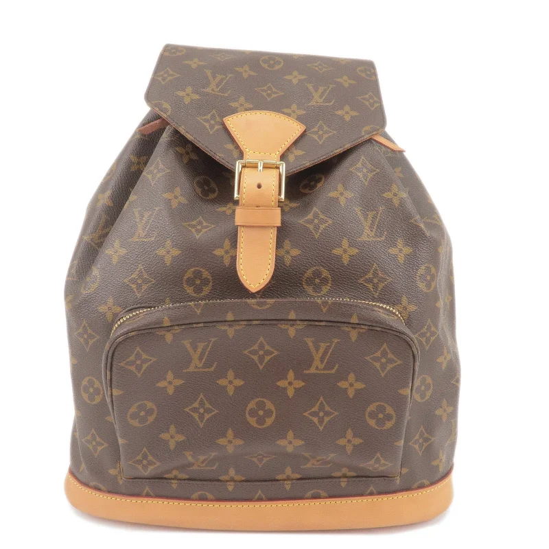 Louis Vuitton Twist bags with a contrast - colored interior for visual interestLouis Vuitton Monogram Montsouris GM Back Pack M51135