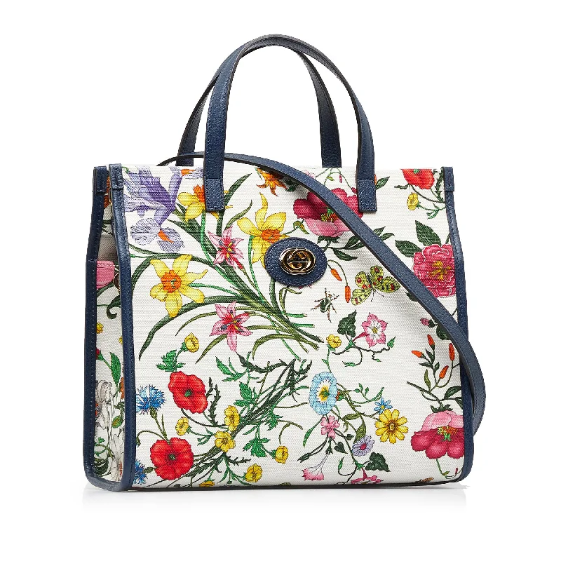 Gucci tote bags for women with a spacious interiorGucci Flora Satchel (yT6FY6)