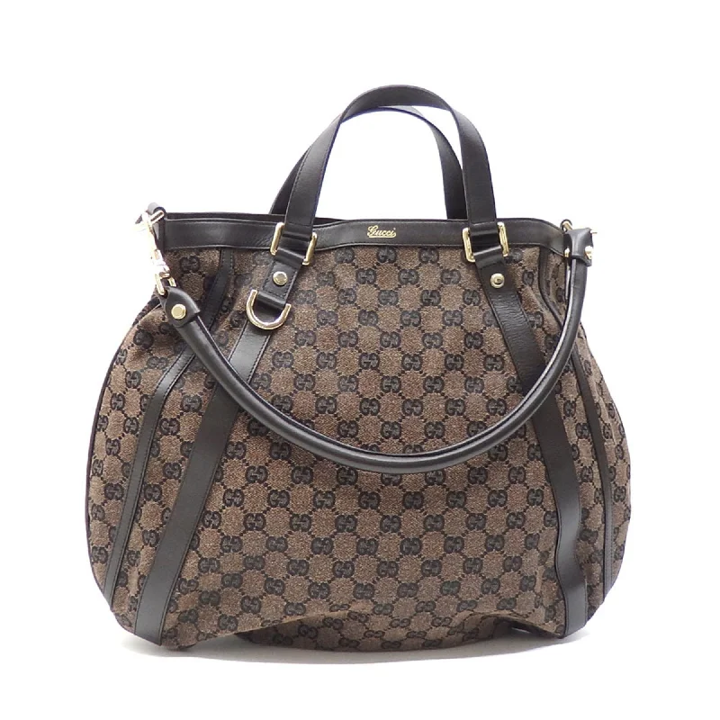 Women Gucci bags with a zip - around closure for securityGucci Handbag Ladies Brown GG Canvas Leather 272393 498879