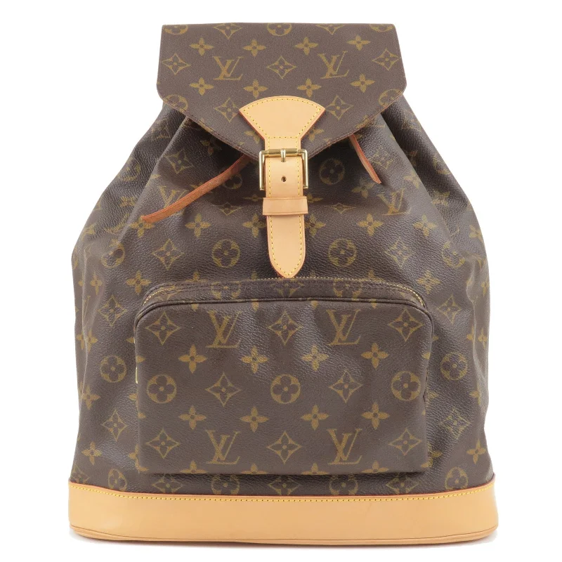 Louis Vuitton Twist bags with a crystal - embellished LV - turnlockLouis Vuitton Monogram Montsouris GM Back Pack M51135