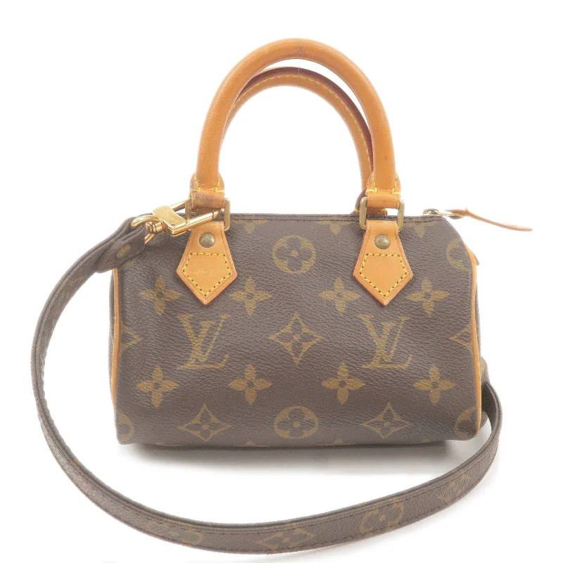 Louis Vuitton tote bags with a double - handle and shoulder - strap optionLouis Vuitton Monogram Mini Speedy & Strap M41534 J75011