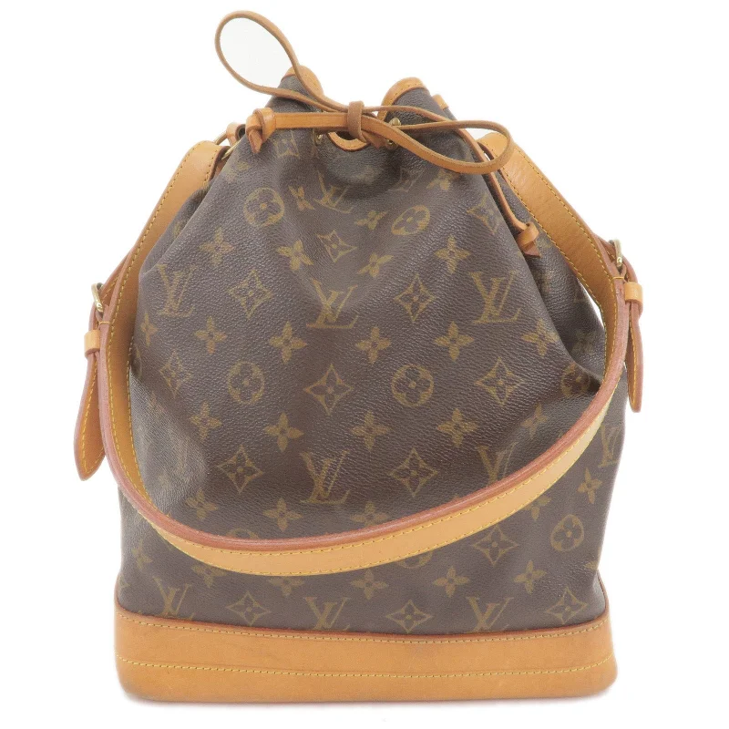 Louis Vuitton handbags with a beaded trim for a touch of glamourLouis Vuitton Monogram Noe Shoulder Bag Hand Bag M42224