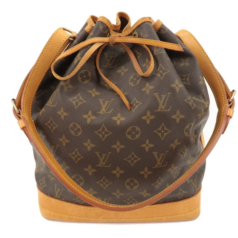 Louis Vuitton Speedy bags in monogram canvas for a classic lookLouis Vuitton Monogram Noe Shoulder Bag Hand Bag Brown M42224