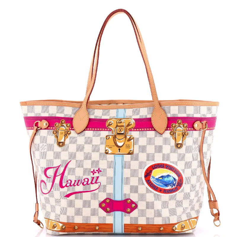 Neverfull NM Tote Limited Edition Cities Damier Summer Trunks MM