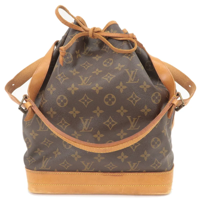 Louis Vuitton bags with a zip - around closure for enhanced securityLouis Vuitton Monogram Noe Shoulder Bag Hand Bag Brown M42224