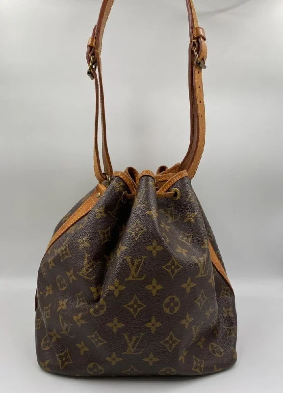 Louis Vuitton crossbody bags with a printed floral pattern for femininityLouis Vuitton Petit Noé Bag