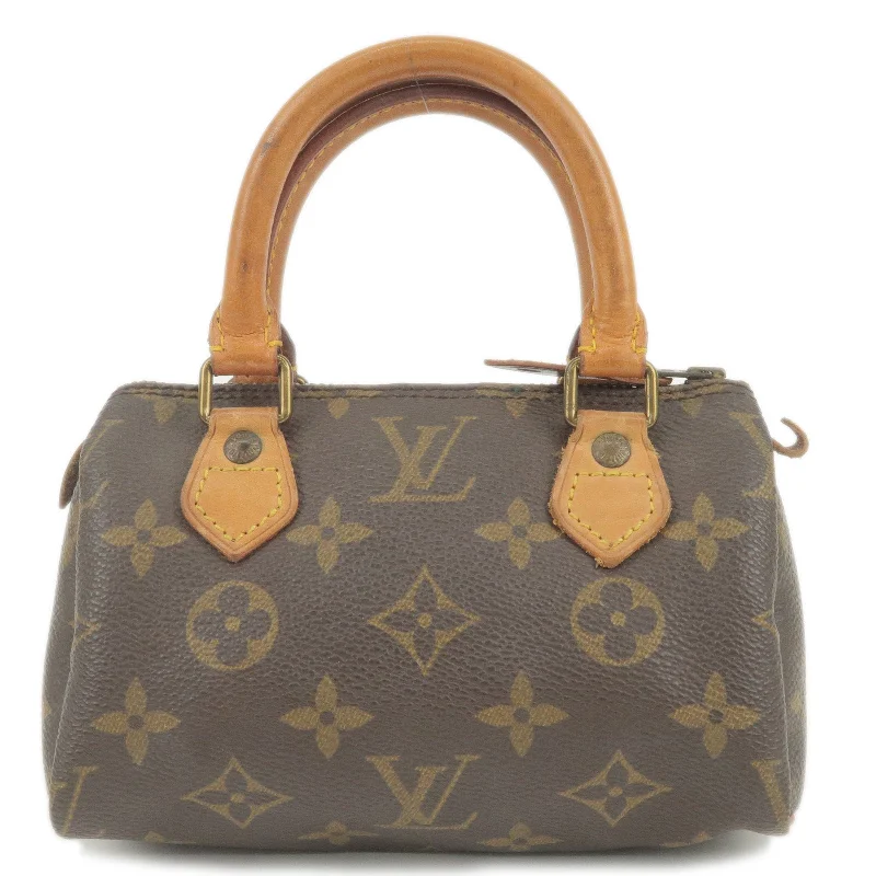 Louis Vuitton tote bags with a water - resistant coating for outdoor useLouis Vuitton Monogram Mini Speedy Hand Bag M41534