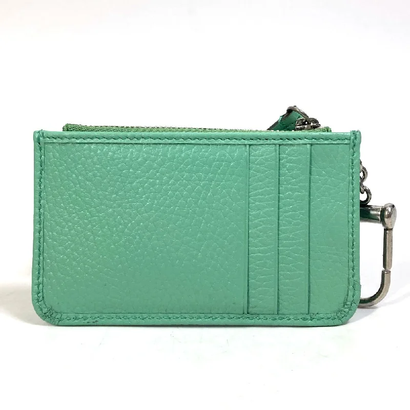 Women Gucci Sylvie bags with a crystal - embellished web stripeGUCCI Coin case 701070 leather Green type GG Marmont Women Secondhand