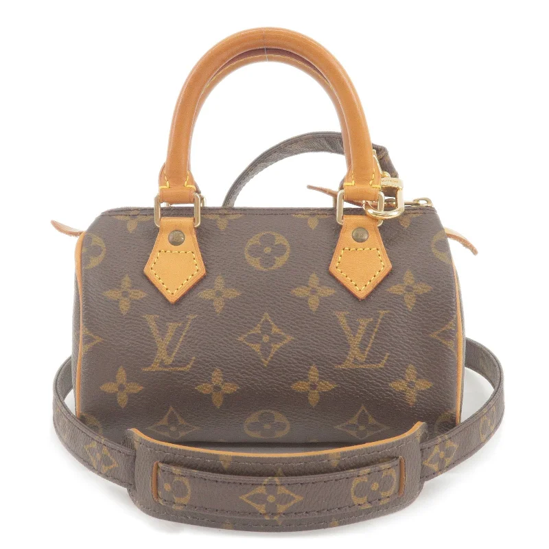 Louis Vuitton Alma bags featuring the signature top - handle designLouis Vuitton Monogram Mini Speedy & Strap M41534 J75010