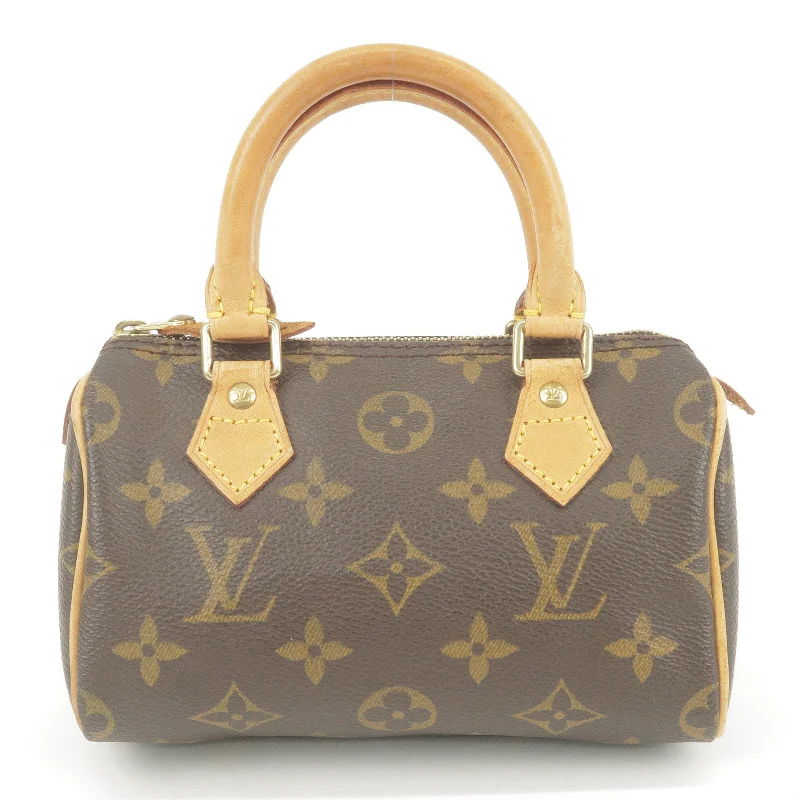 Louis Vuitton tote bags with a double - handle and shoulder - strap optionLouis Vuitton Monogram Mini Speedy Hand Bag Mini Bag M41534