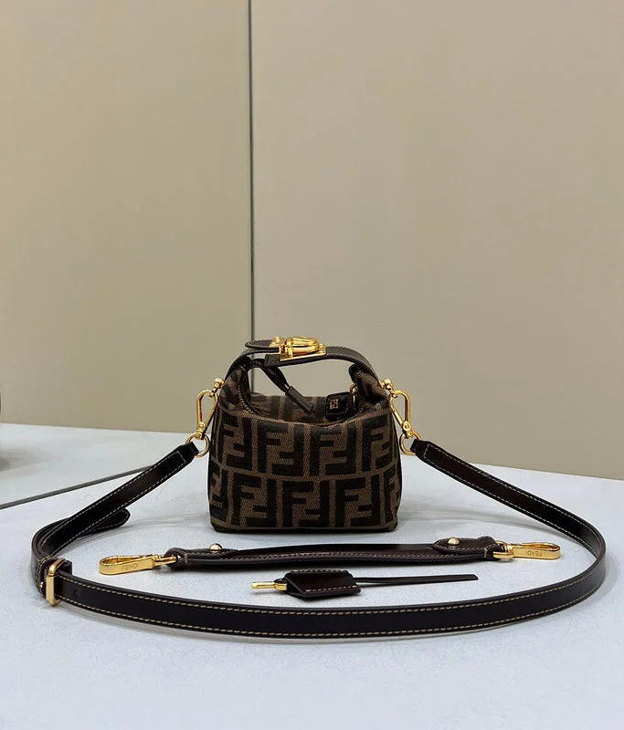 Ladies Fendi Peekaboo bags with gold - toned hardware for a touch of luxuryWF - Fendi Bags - 589