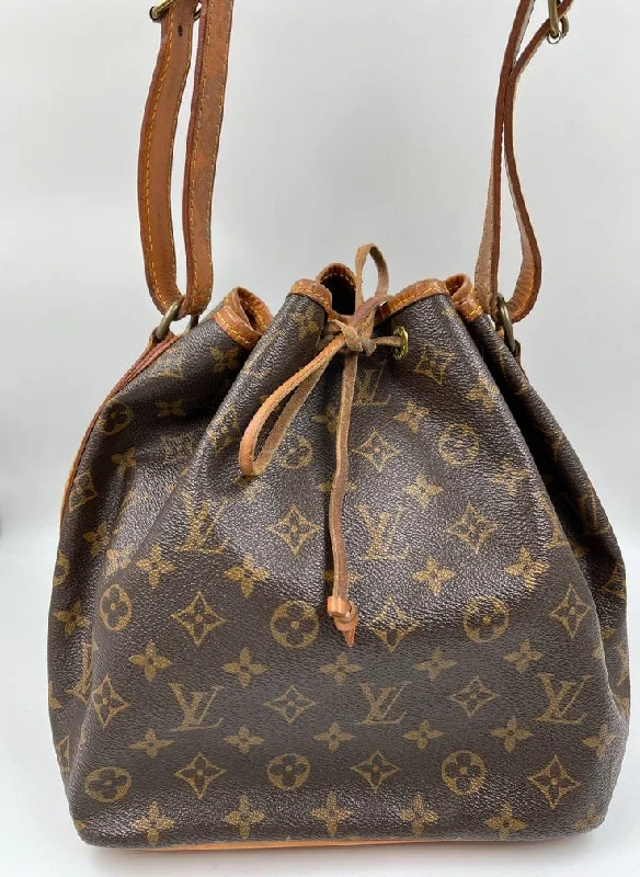 Louis Vuitton tote bags with a double - handle and shoulder - strap optionLouis Vuitton Petit Noé Bag