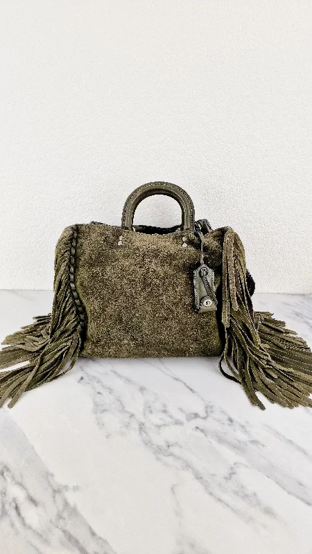 Coach Tabby bags with a classic turnlock closure for a timeless styleCoach 1941 Rogue 31 Fern Green Suede Fringe Handbag Shoulder Bag Satchel - Coach 86824