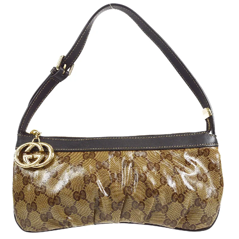 Gucci Marmont bags for women with a snakeskin - effect panelGUCCI GG Crystal Handbag Brown 26408