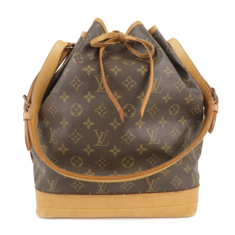 Louis Vuitton Twist bags with a snakeskin - effect panel for a bold lookLouis Vuitton Monogram Noe Shoulder Bag Hand Bag Brown M42224