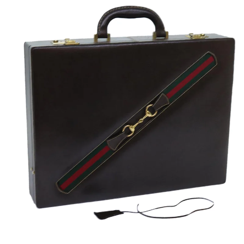 Gucci tote bags for women with a printed Gucci logoGucci Horsebit Old Briefcase Leather Red