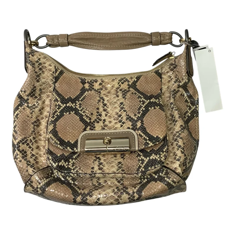 Coach crossbody bags with a woven leather strap for a unique textureHandbag Designer By Coach, Size: Medium