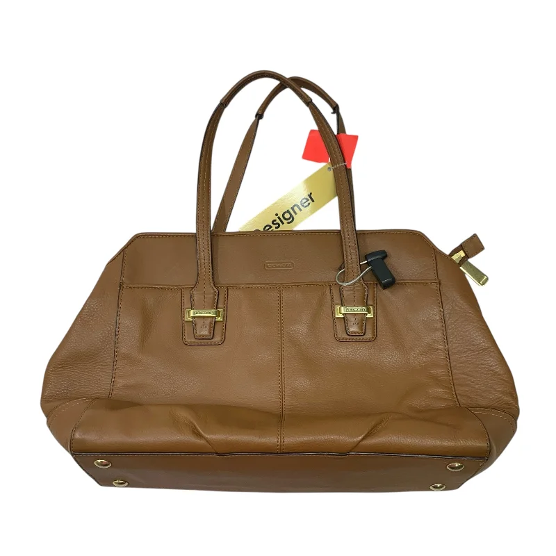 Coach bags with a front - flap pocket and a turnlock for a classic aestheticHandbag Designer By Coach, Size: Medium