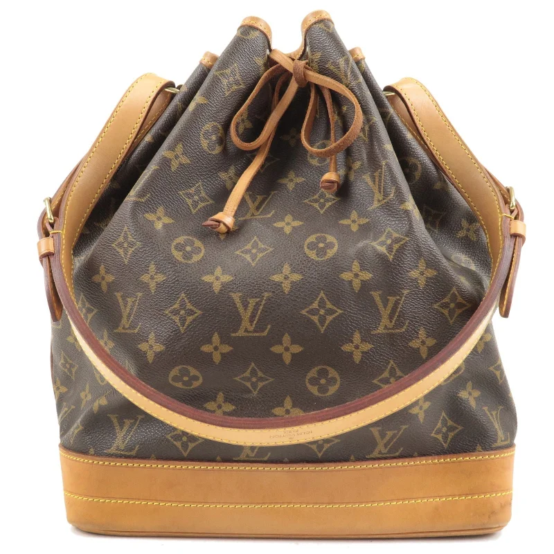 Ladies Louis Vuitton shoulder bags with a magnetic - closure flap for easeLouis Vuitton Monogram Noe Shoulder Bag Hand Bag M42224