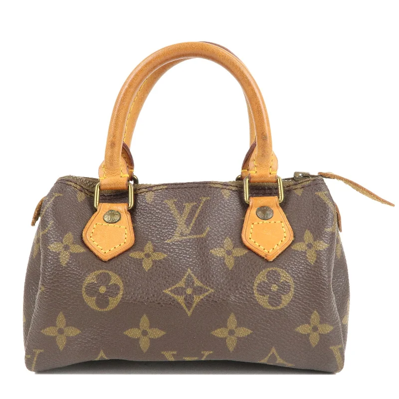 Louis Vuitton bags with a zip - around closure for enhanced securityLouis Vuitton Monogram Mini Speedy Mini Hand Bag M41534