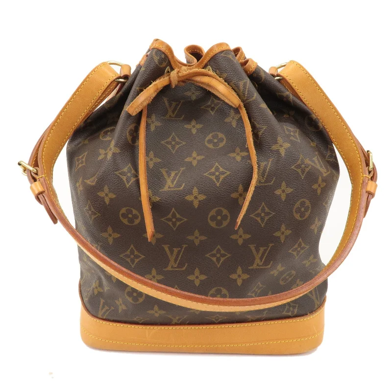 Louis Vuitton crossbody bags with adjustable shoulder straps for comfortLouis Vuitton Monogram Noe Shoulder Bag Hand Bag Brown M42224