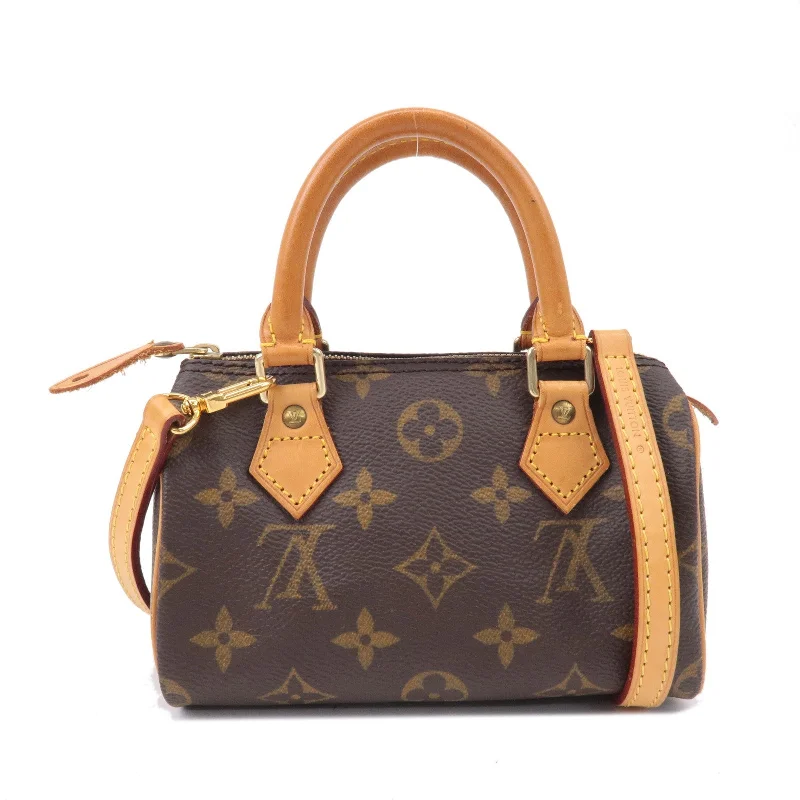 Ladies Louis Vuitton handbags with a detachable coin purse insideLouis Vuitton Monogram Mini Speedy Boston Bag&Strap M41534 J00145