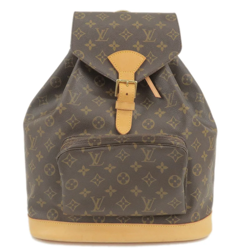 Louis Vuitton Twist bags with a snakeskin - effect panel for a bold lookLouis Vuitton Monogram Montsouris GM Back Pack M51135