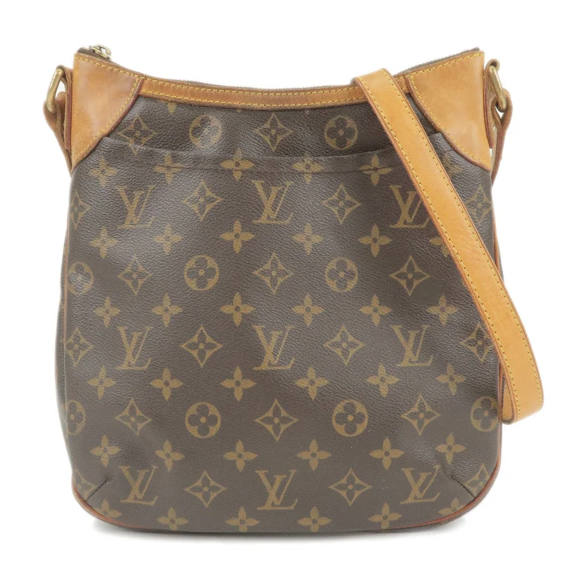 Louis Vuitton bags with a detachable mirror inside for on - the - go touch - upsLouis Vuitton Monogram Odeon PM Shoulder Bag M56390