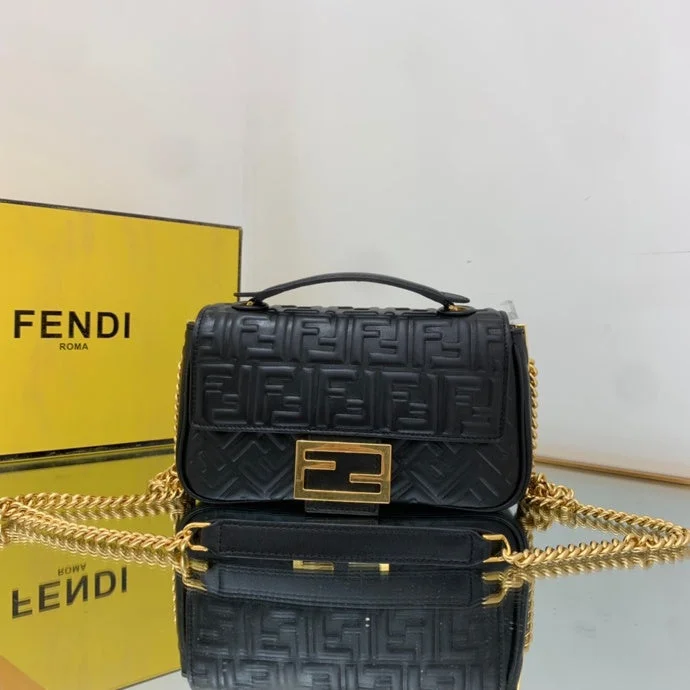 Fendi Baguette bags with a glitter - infused leather surface for a glamorous and sparkly lookWF - Fendi Bags - 526