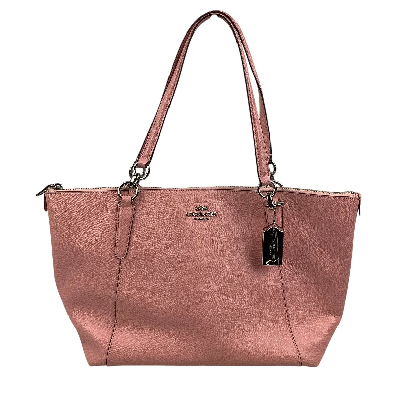 Coach Borough bags with a structured silhouette and a magnetic - snap closureHandbag Designer By Coach, Size: Large