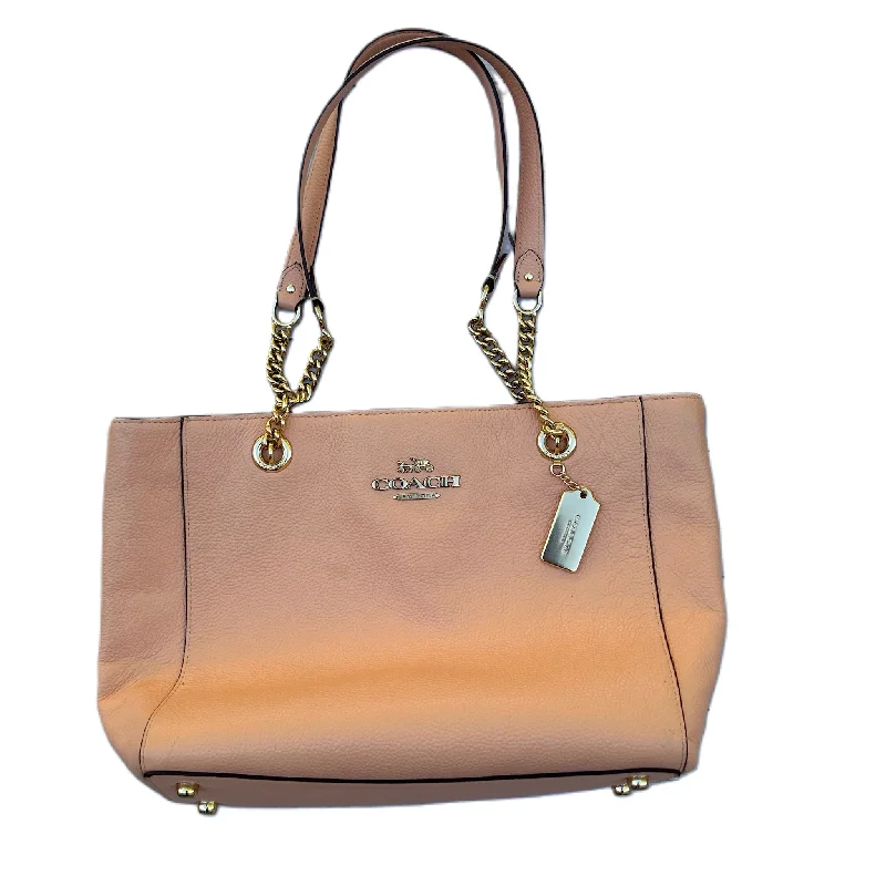 Ladies Coach Tabby bags with a textured leather surface for a more tactile lookHandbag Designer By Coach, Size: Medium