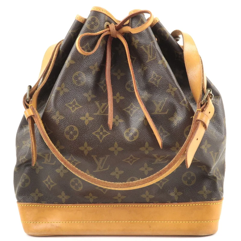 Louis Vuitton tote bags with a printed LV logo on the front for brand visibilityLouis Vuitton Monogram Noe Shoulder Bag Hand Bag M42224