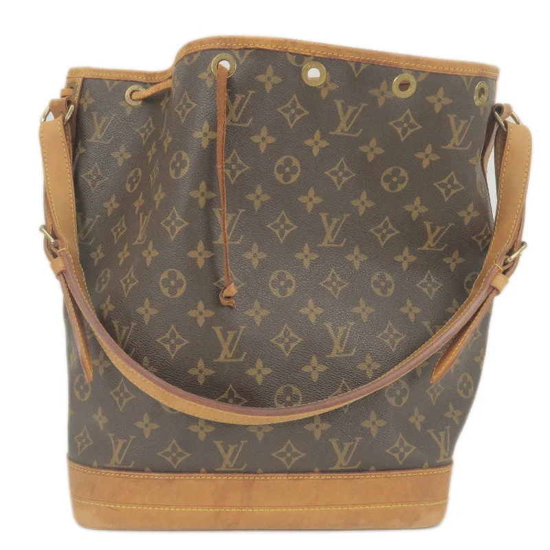 Louis Vuitton crossbody bags with a printed floral pattern for femininityLouis Vuitton Monogram Noe Shoulder Bag M42224