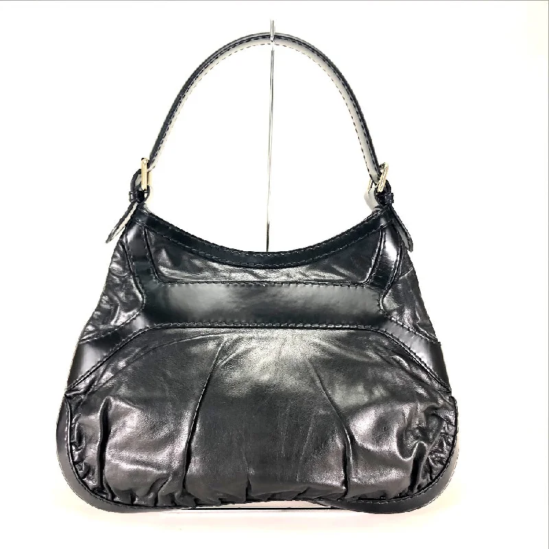 Women Gucci bags with a chain - link trim and a leather bodyGUCCI Shoulder Bag 189885 leather black QUEEN (queen) Women Used