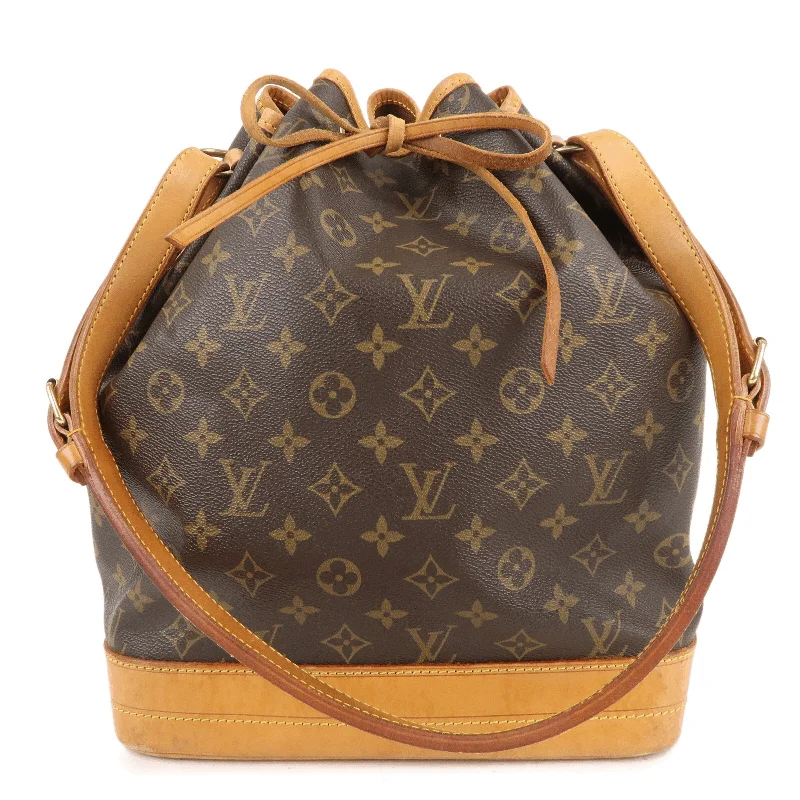 Louis Vuitton crossbody bags with a keychain holder for practicalityLouis Vuitton Monogram Noe Shoulder Bag Hand Bag Brown M42224